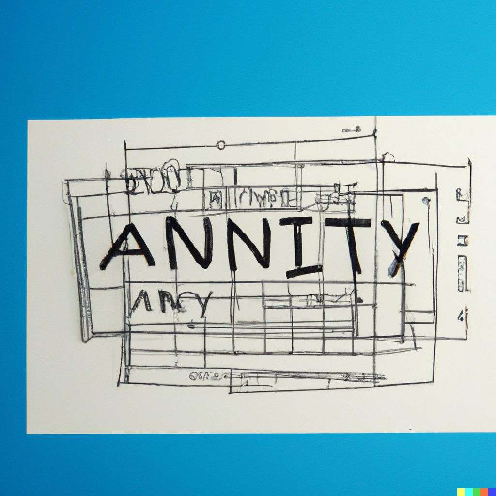 a representation of anxiety, blueprint
